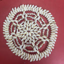 Set Of 3 Vintage 9" Seashell Sea Shell Trivets Coastal Beach Ocean Nautical Boho