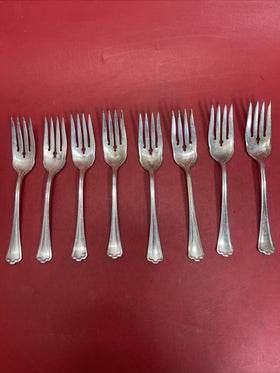 ANTIQUE VINTAGE COLLECTIBLE FORK 6.25" R.C. CO  SILVER PLATE Lot 8