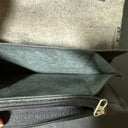 Black Leather Chain Wallet Long Style Billetera