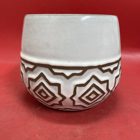Vintage Ceramic Flower Pot 7”