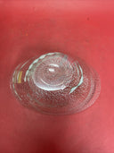 Vintage Italian Venetian  Italy Glass Green& White  Bowl