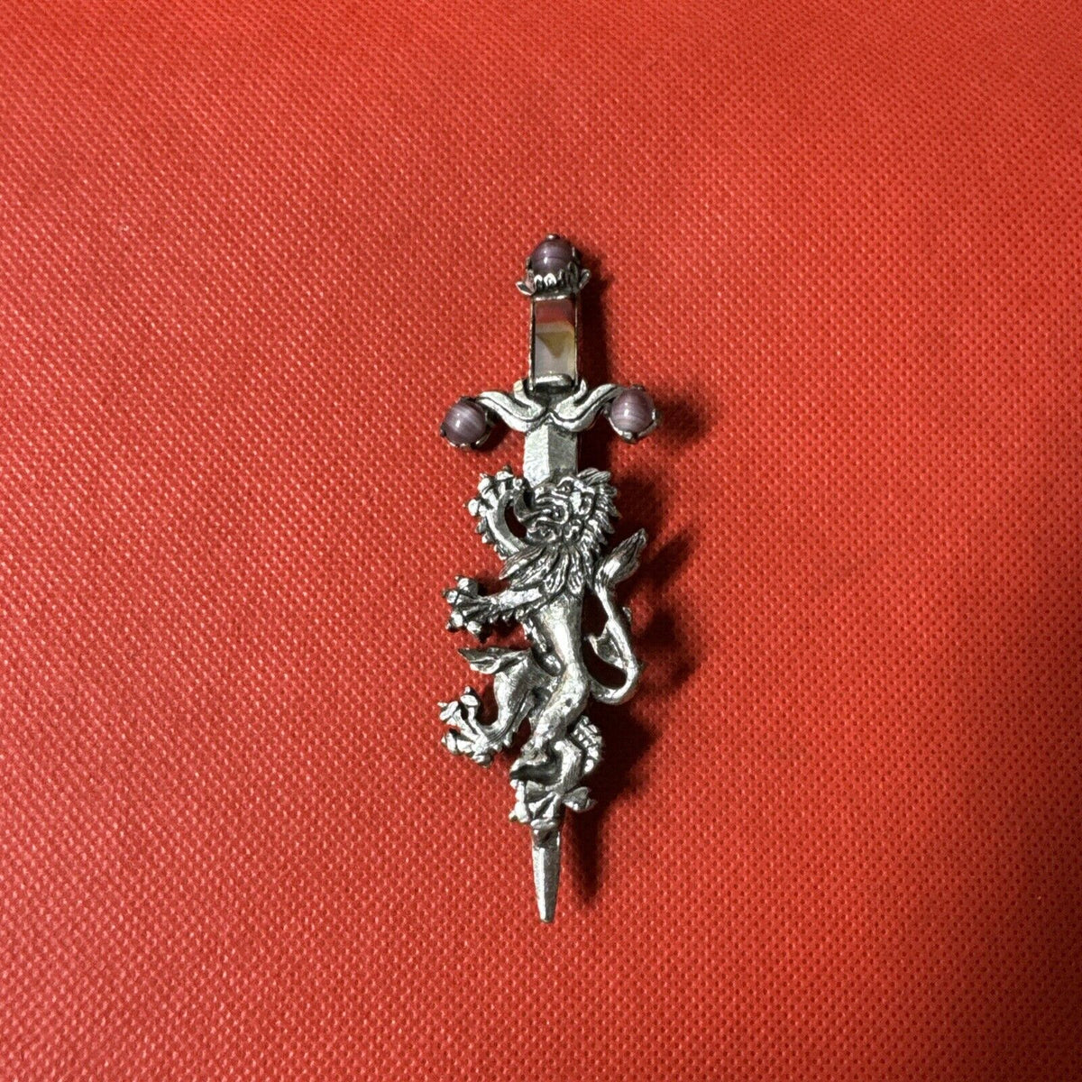 Vintage Celtic Style Lion And Sword/ Brooch by Miracle