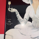 Vintage Framed Poster Vermouth Martini & Rossi Bianco Torino About 25x18in