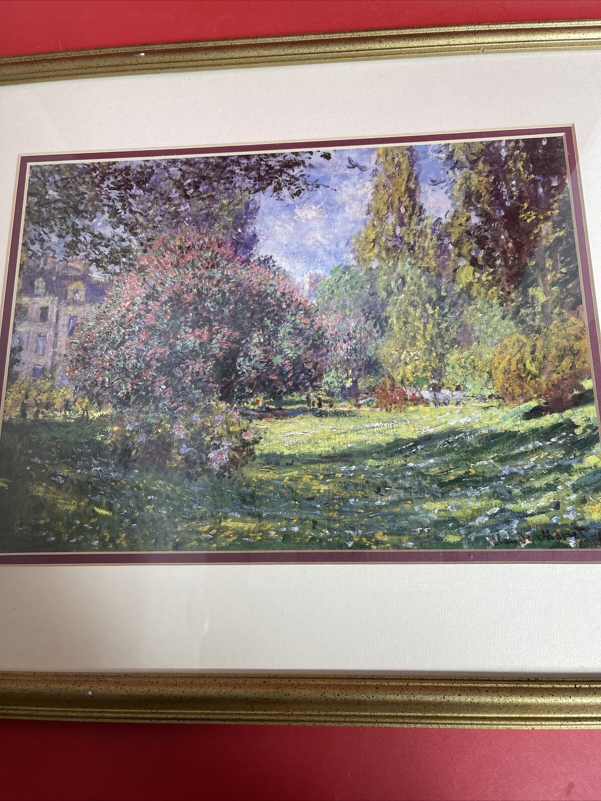 The Park by Claude Monet Giclee Fine Art Print Reproduction on Canvas