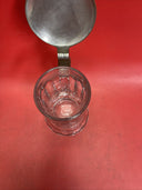 Vintage Boothby’s Germany glass stein pewter lid barware Drink