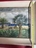 STEVENS ORIGINAL OIL ON CANVAS  PAINTING North Singer Islaad Florida 1953