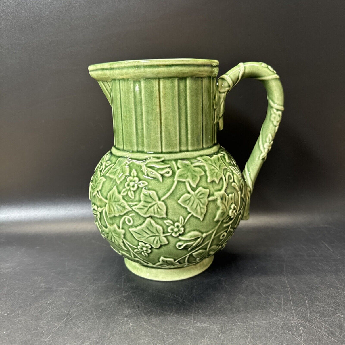 Lenox Pitcher Summer Terrace Green 8” Pottery
