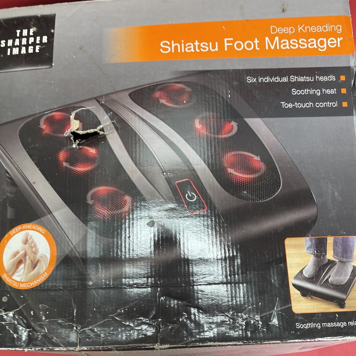  The Sharper Image MSG-F110B Deep Kneading Shiatsu Foot Massager 
