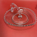 Vintage Imperial Glass Candlewick Heart Shaped & Serving Dish Divided Into Four