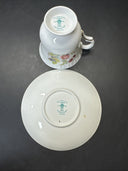 Staffordshire Bone China Crown Tea Cup & Saucer/ Set Of 2