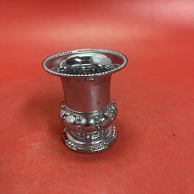 VINTAGE CANDLE/TOOTHPICK HOLDER  3in