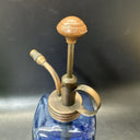 Vintage Blue And Green Glass Perfume Bottle/ Lot Of 2