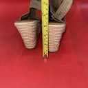 Universal Thread Brown Suede Espadrille Wedges Size 9 4 Inch Heel Open Toe