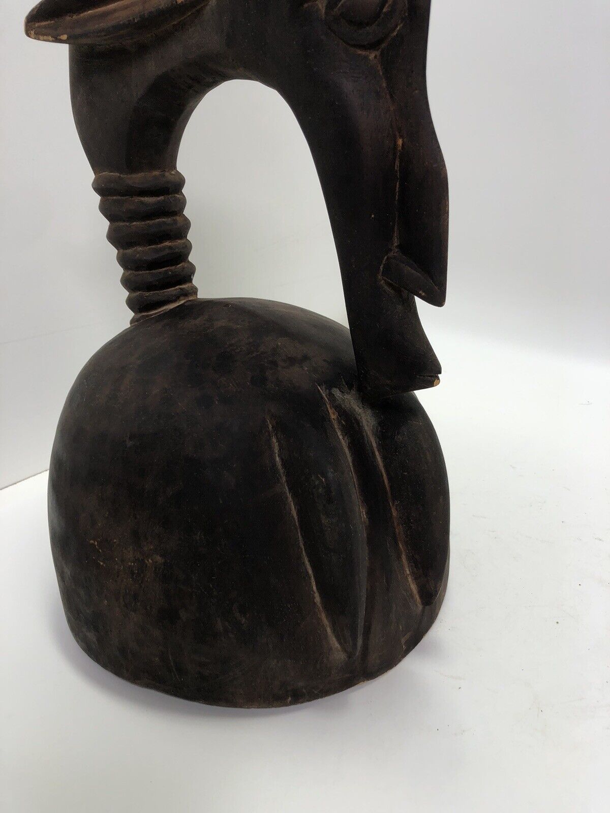 Lg Bamana Male Antelope Chiwara Helmet From Mali, Africa