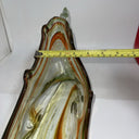 Vintage Large 20" Blown Art Glass Swan  Centerpiece Planter Bowl Dish
