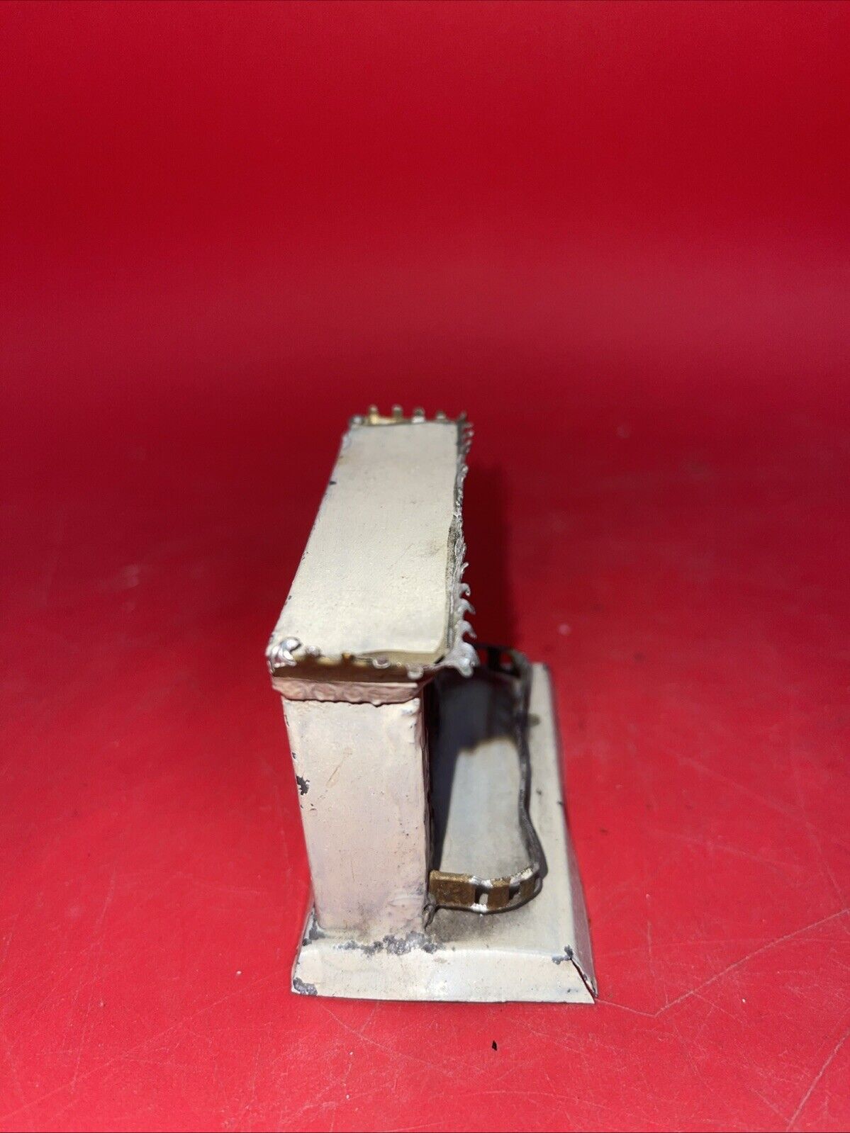Antique, Dollhouse,  Tin & Soft Metal Fireplace, Shabby & Chic!