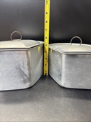 Vintage Wear-Ever Aluminum Triangle Pot With Lid Camping  Kitchen Cookware/Set 2