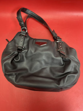 SIMPLY VERA VERA WANG Buena Black Satchel Shoulder Hand Bag Purse