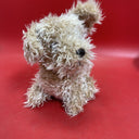 TY Puppy Dog Plush Brown Kids Brown Toffee Shaggy Terrier Stuffed Toy Animal 