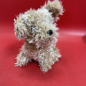 TY Puppy Dog Plush Brown Kids Brown Toffee Shaggy Terrier Stuffed Toy Animal 