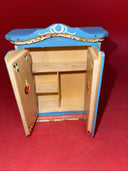 Vintage Dollhouse Furniture Dora Kuhn Germany 2 Pieces Wardrobe Cradle