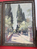 PIERRE VIGNAL Watercolor Art Print TIVOLI In the Gardens Of The Villa Adriana 2