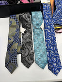 Mens Silk Ties Paisley Striped Checks Men Tie 23 Pieces New And Very Good*