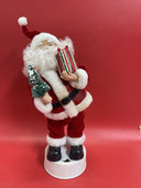 Vintage 90s Musical Action Santa Claus Christmas Figure New In Box Plays 3 Songs