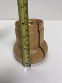 Vintage Dansk Candle Holder Staved Teak Mid Century Modern MCM Quistgaard