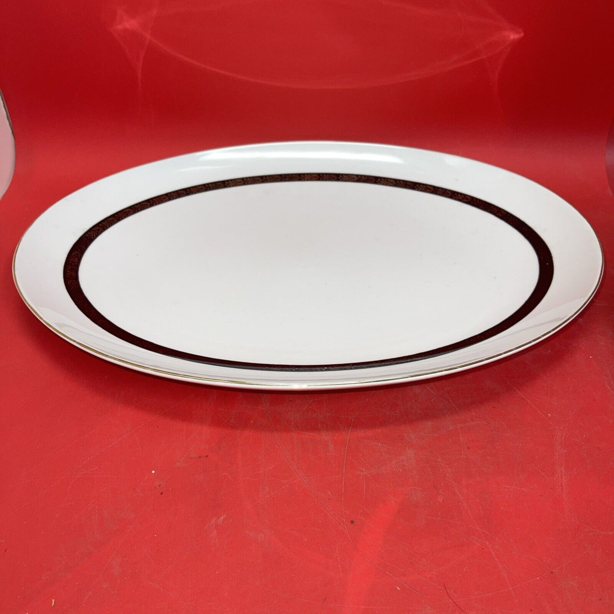 A Mikasa Fine China Narumi Large Serving Platter &  Divided Dish  #5353