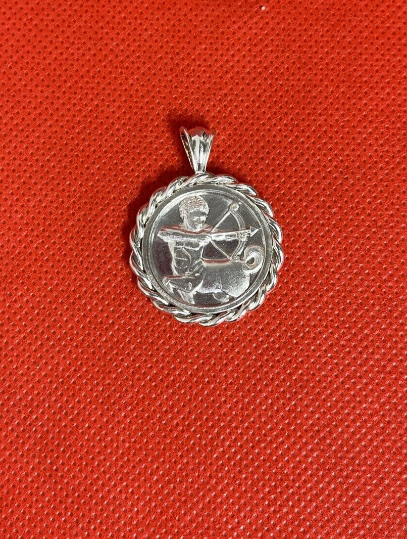 Sterling Silver Zodiac Pendant Sagittarius (12.2g)