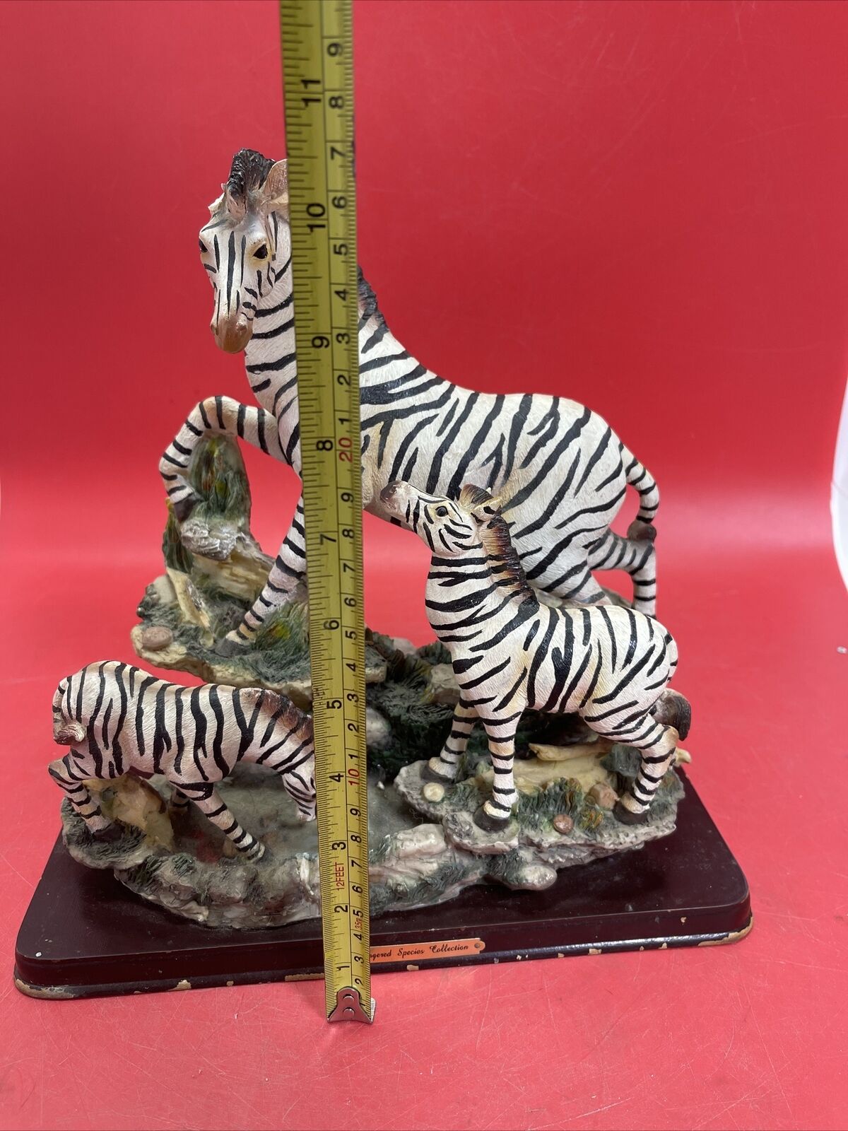 Endangered Species Collection Zebras Figurine