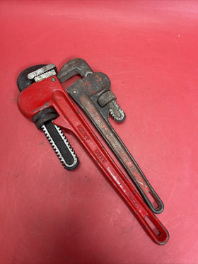 2 Pipe wrench 14"-10", adjustable, heavy duty, HD, used