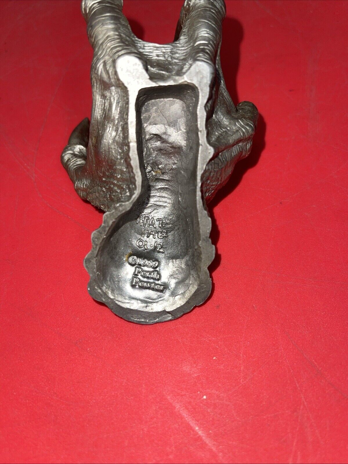 1989 Perth Pewter Ray Lamb Hand Crafted Pewter Dragon's Claw Sculpture