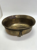 Round Solid Brass Planter w/ Rope Tassel Accent