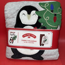 Mens Holiday Time Penguin Family Christmas Pajamas Top Pants Size 3X NWT Fleece