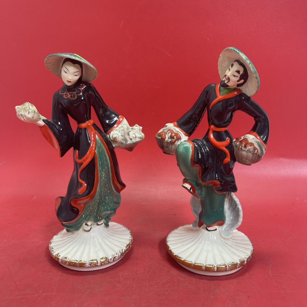 Vintage  Japanese Shell Vendor & Lobster Vendor By Barbara Baldwin