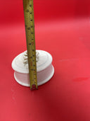 Ceramic trinket boxes, round and heart shaped, with rose, matte finish.Lot2