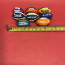 MINI FOOTBALL 5 PIECE RUBBER BUILDABLE 1.5" LONG Lot8 # 2