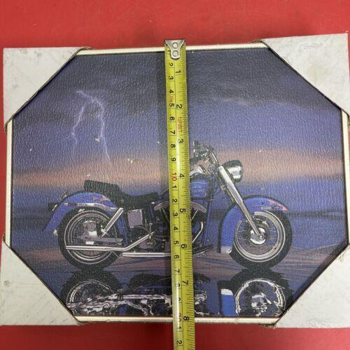 2 HARLEY DAVIDSON COLOR PRINTS 10 & 8 HARDBOARD