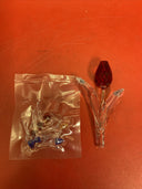 Vintage NOS 9 Mini Tulips & Red Tulip Swarovski Crystal with Box