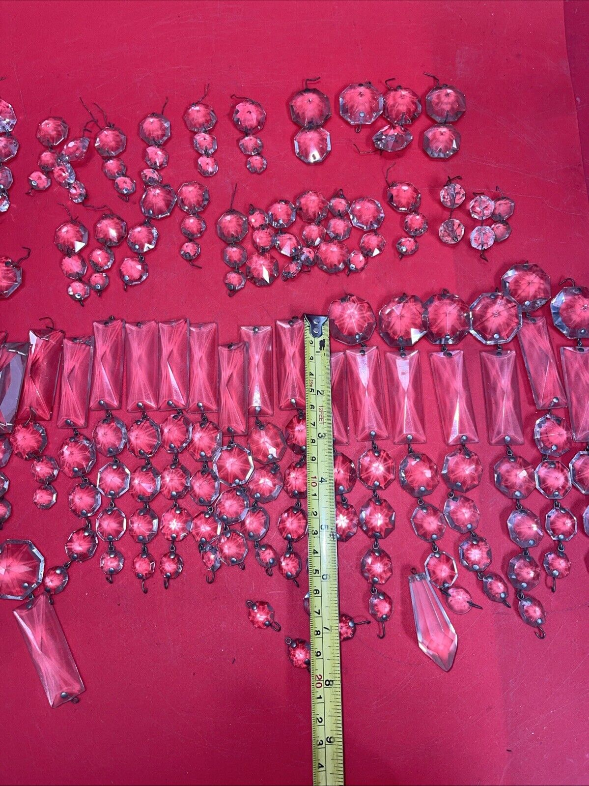 Large Lot of Pendants for Lamp (Glass and Plastic)# 1