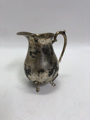 Silverplate Water Pitcher with Ice Guard and Claw Feet