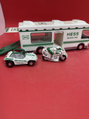 1998 Hess Truck Recreation Van with Dune Buggy and Motorcycle