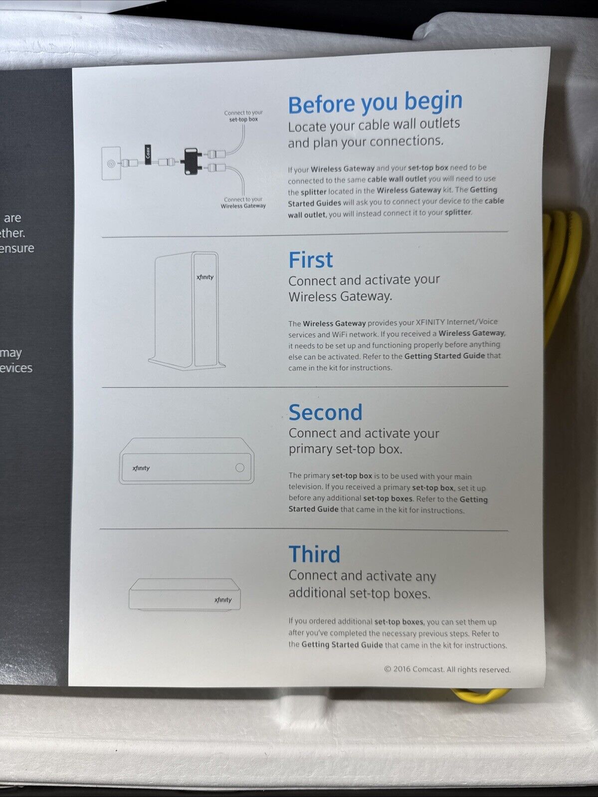 Comcast Xfinity X1 Entertainment Operating System/ New, Missing Some Parts
