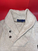 Polo Ralph Lauren Sweater Size XL Mens  Shawl Collar Button Elbow Patch Pony