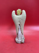 Vintage  Angel Figure Pottery Playing Mandolin