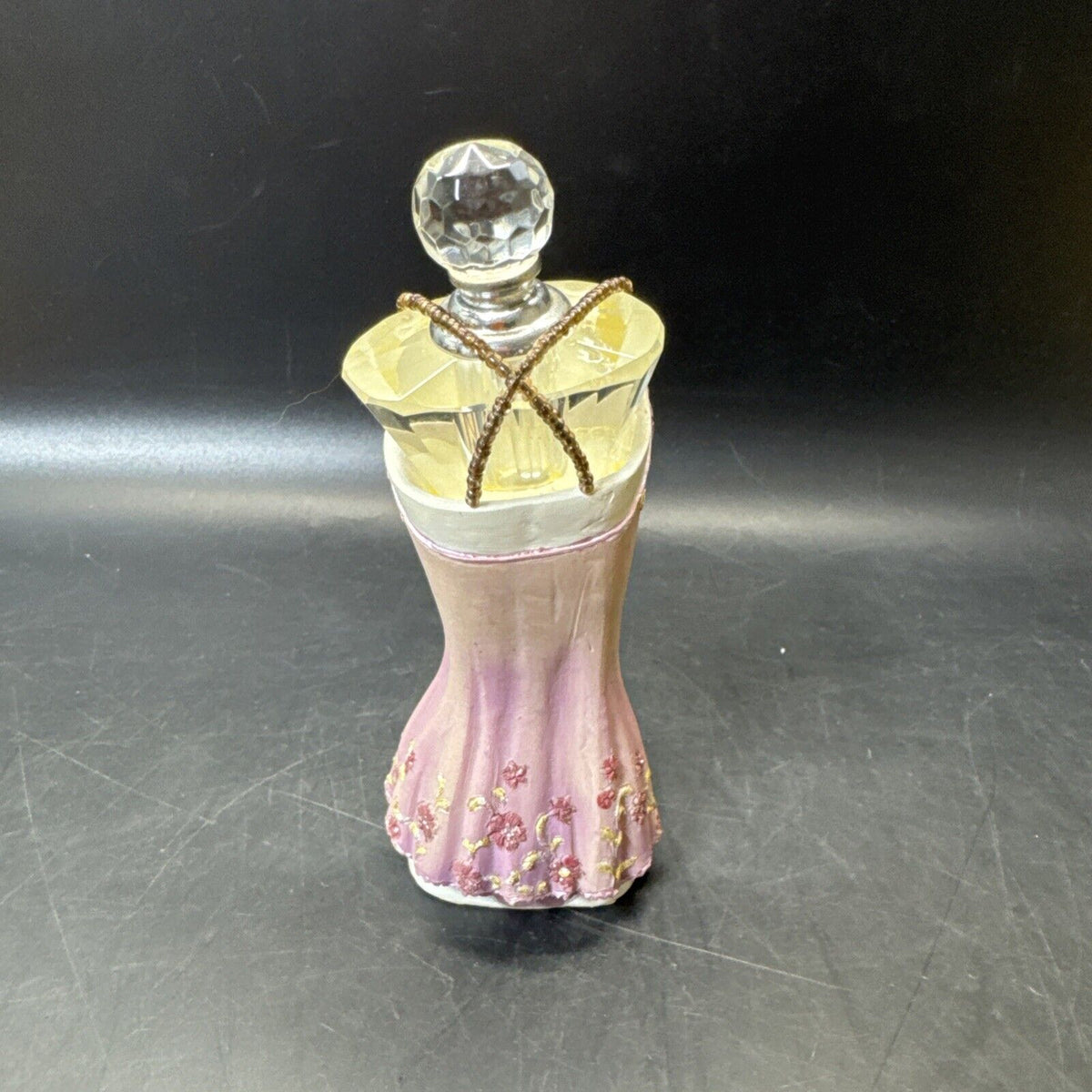 Vintage Resin And Glass Perfume bottle