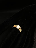 Vintage White Opal Solitaire Ring  14k  Gold Filigree Wt4.1 Size 5.5 #54