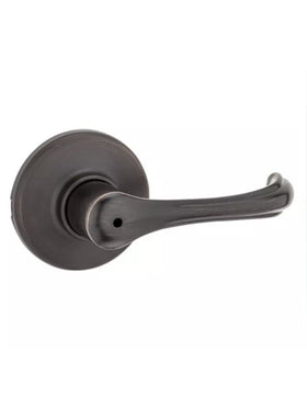 Kwikset 300DNL 11P 6AL RCS V1 Dorian PRIVACY Lever Venetian Bronze 93001-894